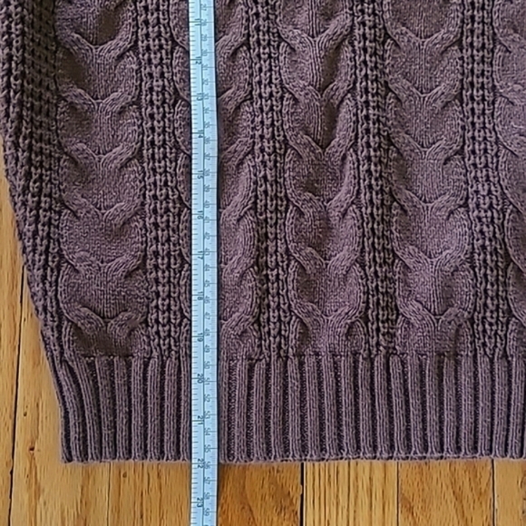 American Eagle Outfitters Women's Cable Knit Brown Sweater XS Cotton Blend! - Picture 7 of 15